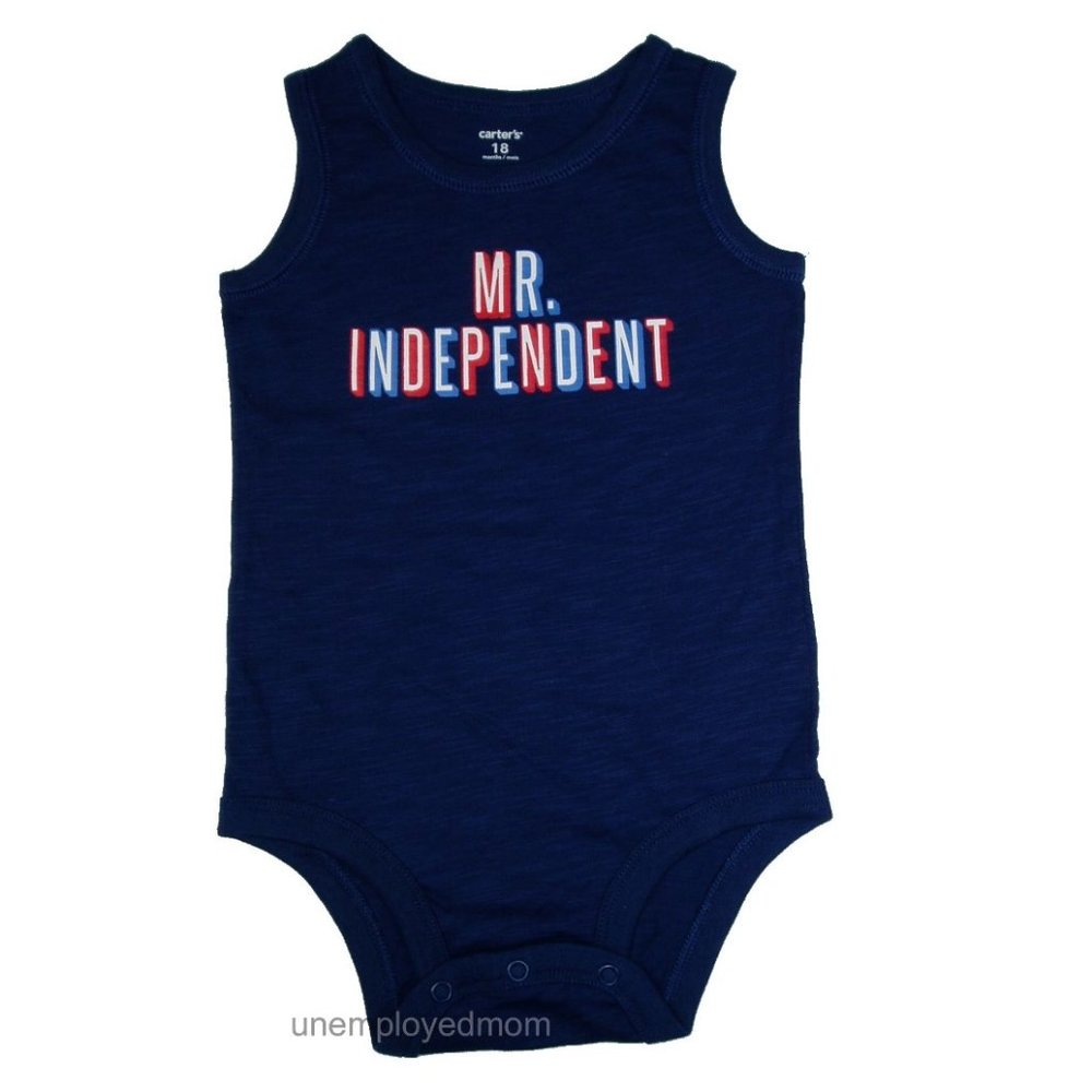 Summer Shirt Boys Mr Independent Tank Patriotic Bodysuit Independence Day